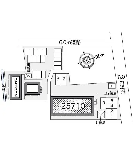 ★手数料０円★秋田市横森　月極駐車場（LP）